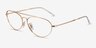 Ray-Ban RB6454 Gold MetalEyeglass Frames from EyeBuyDirect, Angle View