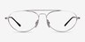 Ray-Ban RB6454 Argenté MétalMontures de lunettes de vue d'EyeBuyDirect, Vue de Face
