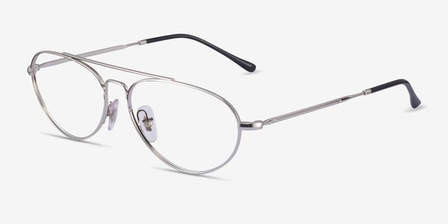 Ray-Ban RB6454 Argenté MétalMontures de lunettes de vue d'EyeBuyDirect, Vue d'Angle