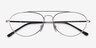 Ray-Ban RB6454 Argenté MétalMontures de lunettes de vue d'EyeBuyDirect, Vue Rapprochée