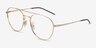 Ray-Ban RB6414 Gold MetalEyeglass Frames from EyeBuyDirect, Angle View