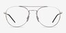 Ray-Ban RB6414 Argenté MétalMontures de lunettes de vue d'EyeBuyDirect, Vue de Face