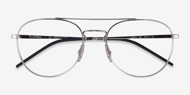 Ray-Ban RB6414 Argenté MétalMontures de lunettes de vue d'EyeBuyDirect, Vue Rapprochée