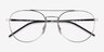 Ray-Ban RB6414 Argenté MétalMontures de lunettes de vue d'EyeBuyDirect, Vue Rapprochée