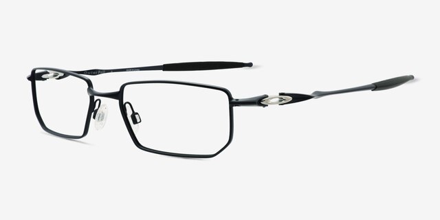 Oakley Quter Foil Navy MetalEyeglass Frames from EyeBuyDirect, Angle View