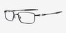 Oakley Quter Foil Navy MetalEyeglass Frames from EyeBuyDirect, Angle View