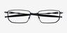 Oakley Quter Foil Navy MetalEyeglass Frames from EyeBuyDirect, Closed View