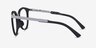 Oakley Top Knot Black & Silver AcetateEyeglass Frames from EyeBuyDirect, Side View