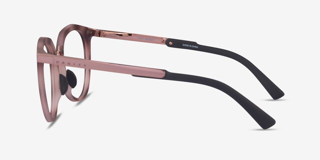 Oakley Top Knot Matte Rose & Tortoise AcétateMontures de lunettes de vue d'EyeBuyDirect, Vue de Côté