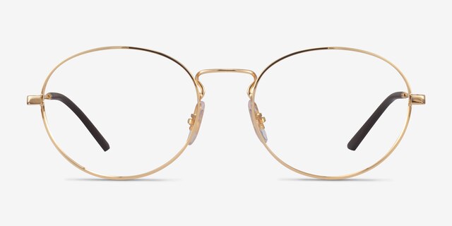 Ray-Ban RB6439 Gold MetalEyeglass Frames from EyeBuyDirect, Front View
