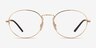 Ray-Ban RB6439 Gold MetalEyeglass Frames from EyeBuyDirect, Front View