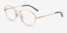 Ray-Ban RB6439 Gold MetalEyeglass Frames from EyeBuyDirect, Angle View
