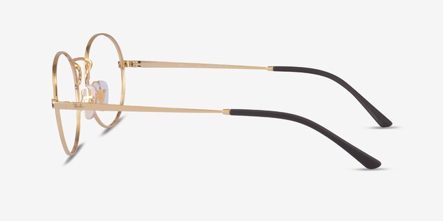 Ray-Ban RB6439 Gold MetalEyeglass Frames from EyeBuyDirect, Side View