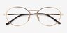 Ray-Ban RB6439 Gold MetalEyeglass Frames from EyeBuyDirect, Closed View