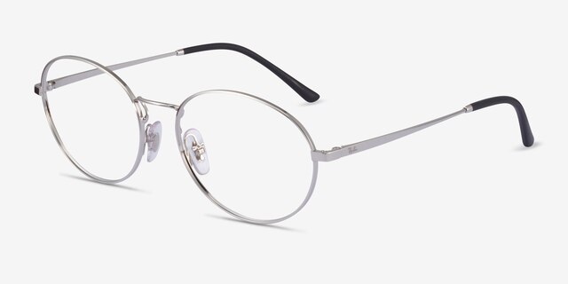 Ray-Ban RB6439 Silver MetalEyeglass Frames from EyeBuyDirect, Angle View