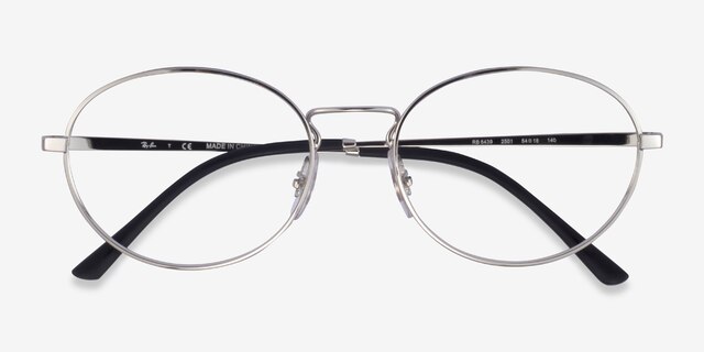 Ray-Ban RB6439 Silver MetalEyeglass Frames from EyeBuyDirect, Closed View