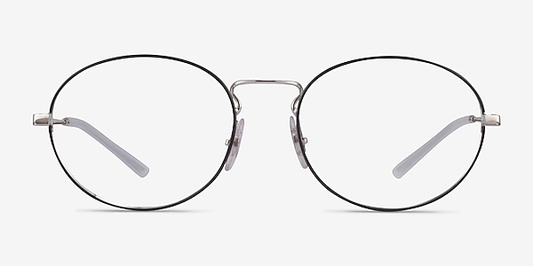 Ray-Ban RB6439 Black & Silver Metal Eyeglass Frames