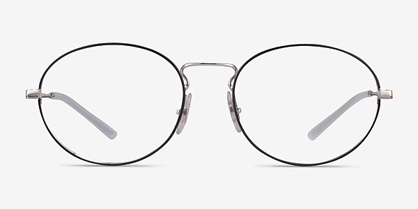 Ray-Ban RB6439 Black & Silver Metal Eyeglass Frames