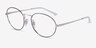 Ray-Ban RB6439 Black & Silver MetalEyeglass Frames from EyeBuyDirect, Angle View