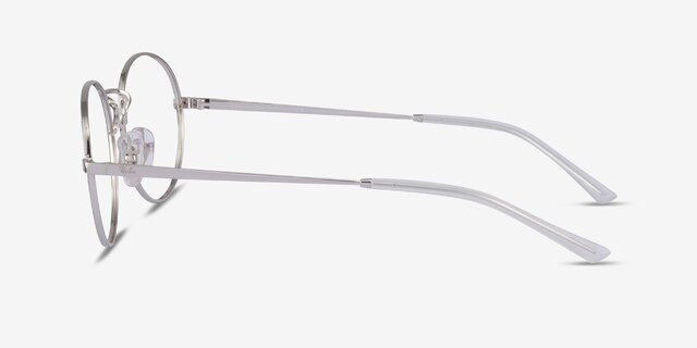 Ray-Ban RB6439 Black & Silver MetalEyeglass Frames from EyeBuyDirect, Side View