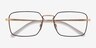 Ray-Ban RB6440 Black & Gold MetalEyeglass Frames from EyeBuyDirect, Closed View