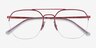 Ray-Ban RB6444 Red MetalEyeglass Frames from EyeBuyDirect, Closed View