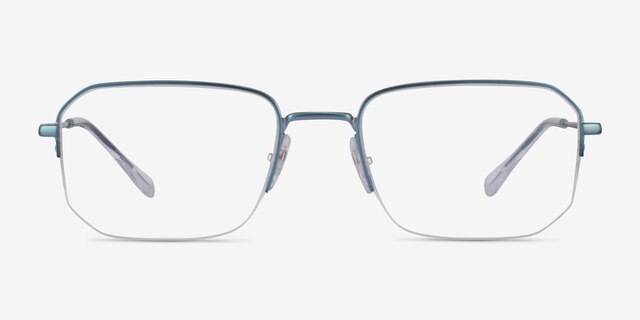 Ray-Ban RB6449 Blue MetalEyeglass Frames from EyeBuyDirect, Front View