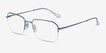 Ray-Ban RB6449 Blue MetalEyeglass Frames from EyeBuyDirect, Angle View