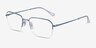 Ray-Ban RB6449 Blue MetalEyeglass Frames from EyeBuyDirect, Angle View