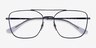 Ray-Ban RB6450 Navy MetalEyeglass Frames from EyeBuyDirect, Closed View