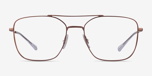 Ray-Ban RB6450 Brown MetalEyeglass Frames from EyeBuyDirect, Front View