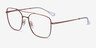 Ray-Ban RB6450 Brown MetalEyeglass Frames from EyeBuyDirect, Angle View