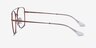Ray-Ban RB6450 Brown MetalEyeglass Frames from EyeBuyDirect, Side View