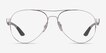 Ray-Ban RB8420 Silver MetalEyeglass Frames from EyeBuyDirect, Front View