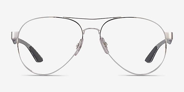 Ray-Ban RB8420 Silver Carbon-fiber Eyeglass Frames