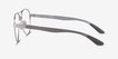 Ray-Ban RB8420 Silver MetalEyeglass Frames from EyeBuyDirect, Side View