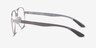 Ray-Ban RB8420 Silver Carbon-fiberEyeglass Frames from EyeBuyDirect, Side View