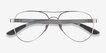 Ray-Ban RB8420 Silver MetalEyeglass Frames from EyeBuyDirect, Closed View