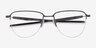 Oakley Plier Gunmetal TitaniumMontures de lunettes de vue d'EyeBuyDirect, Vue Rapprochée