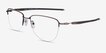 Oakley Plier Bronze TitaniumEyeglass Frames from EyeBuyDirect, Angle View