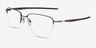Oakley Plier Bronze TitaniumEyeglass Frames from EyeBuyDirect, Angle View