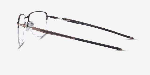 Oakley Plier Bronze TitaniumEyeglass Frames from EyeBuyDirect, Side View
