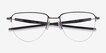 Oakley Plier Bronze TitaniumEyeglass Frames from EyeBuyDirect, Closed View