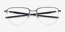 Oakley Plier Bronze TitaniumEyeglass Frames from EyeBuyDirect, Closed View