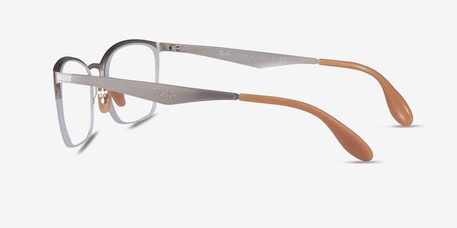 Ray-Ban RB6345 Silver MetalEyeglass Frames from EyeBuyDirect, Side View