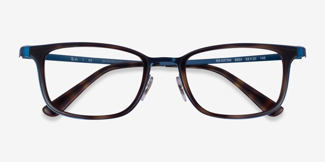 Ray-Ban RB6373M Tortoise Blue AcetateEyeglass Frames from EyeBuyDirect, Closed View