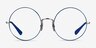 Ray-Ban RB6392 Blue Silver MetalEyeglass Frames from EyeBuyDirect, Front View