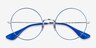 Ray-Ban RB6392 Blue Silver MetalEyeglass Frames from EyeBuyDirect, Closed View