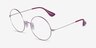 Ray-Ban RB6392 Purple Silver MetalEyeglass Frames from EyeBuyDirect, Angle View