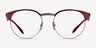 Ray-Ban RB6406 Red MetalEyeglass Frames from EyeBuyDirect, Front View